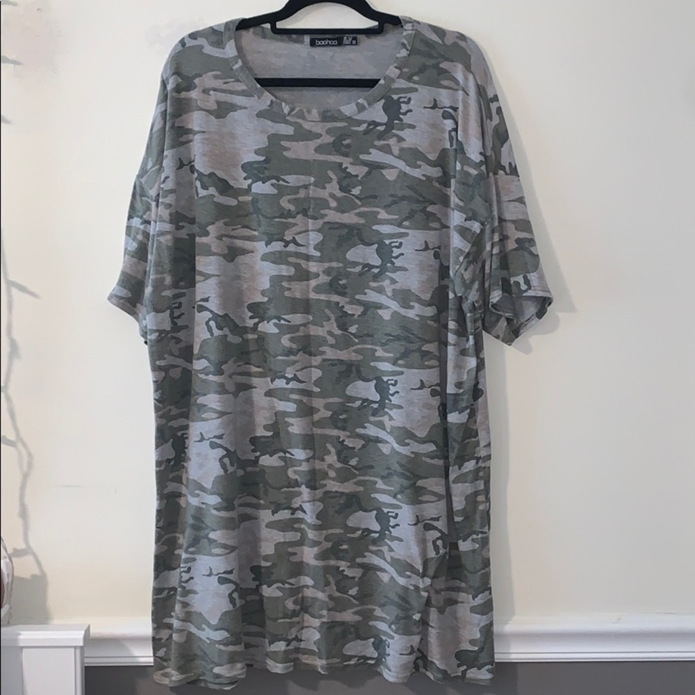 Camo t-shirt dress